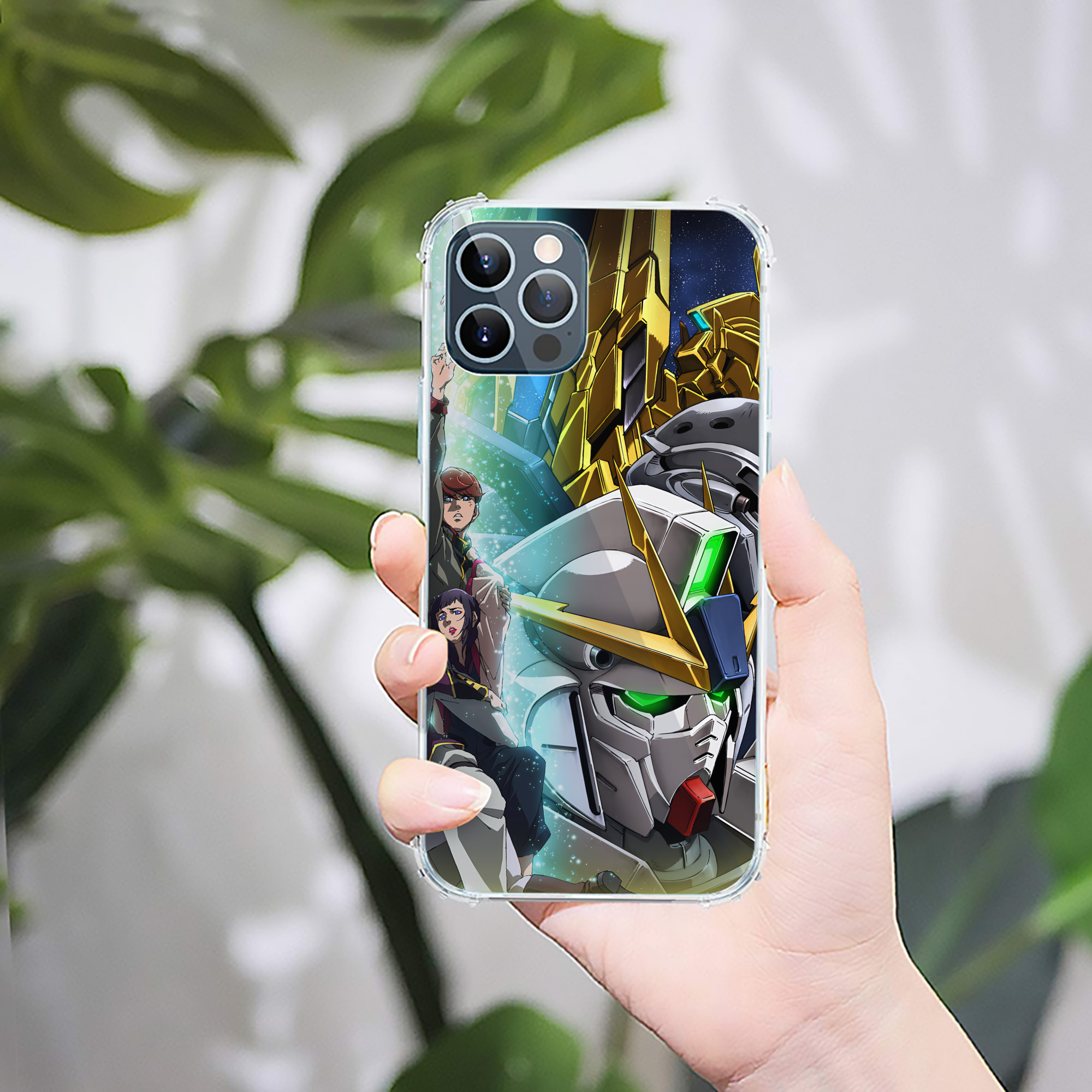 （画像用） 機動戦士ガンダム Mobile Suit Gundam 【iPhone 12シリーズ対応】透明スマホケース（クリアソフトケース）